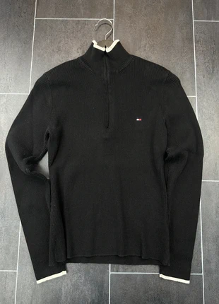 Tommy Hilfiger Pull 1/4 Zip M Femme Noir J934, marca: Tommy Hilfiger, estado: Muito bom, tamanho: M / 38 / 10, €24.99, €26.94 inclui Proteção do Comprador Pro