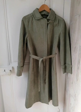 Manteau vintage femme 80’s en alcantara vert olive – Taille 40 / Vintage suede coat woman 40, marque: Baronia, état: Neuf sans étiquette, taille: L / 40 / 12, 23,00 €, 24,85 € Protection acheteurs incluse
