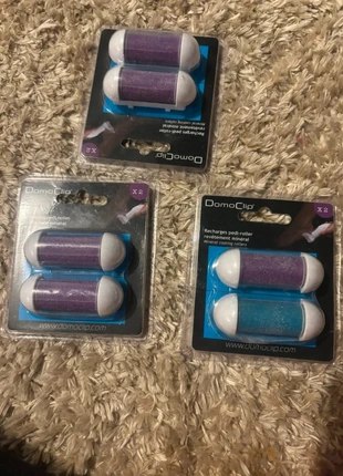 Lot 3 recharges pedi-roller, marque: DomoClip, état: Neuf avec étiquette, 7,00 €, 8,05 € Protection acheteurs incluse