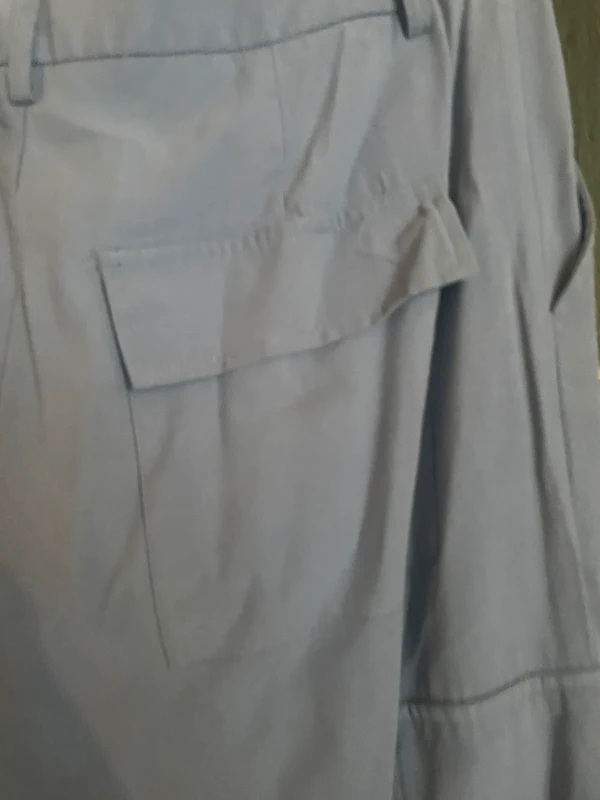 Pantalon lin bleu - photo numéro 6