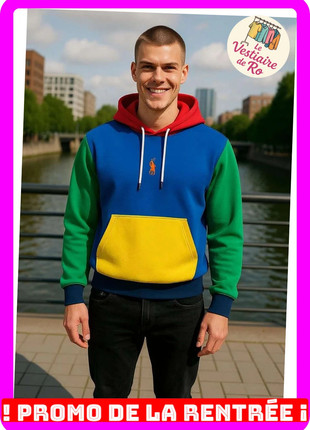 Pull à capuche multicolore Ralph Lauren logo rouge taille M récent QR code, marque: Ralph Lauren, état: Très bon état, taille: M, 75,00 €, 79,45 € Protection acheteurs (Pro) incluse