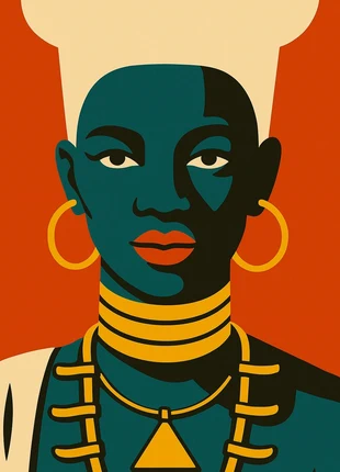 Blue woman modern art print. A4 print only., brand: ARK, condition: New with tags, £12.00, £13.30 includes Buyer Protection