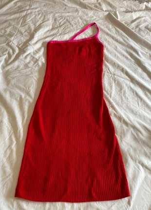 Robe estivale pour symétrique rouge et rose from future 38/M laine mérinos, brand: From Future, condition: Very good, size: M / 38 / 10, €80.00, €84.70 includes Buyer Protection