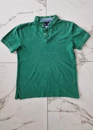 Polo Tommy hilfiger vert Taille L custom fit - m6, marque: Tommy Hilfiger, état: Très bon état, taille: L, 10,00 €, 11,20 € Protection acheteurs (Pro) incluse