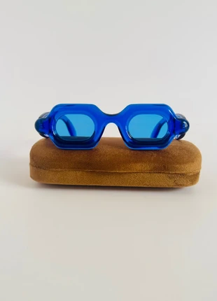 Blue Bubble Frame Y2K Sunglasses – Bold Sculptural Style, condition: New without tags, £9.99, £11.19 includes Buyer Protection Pro