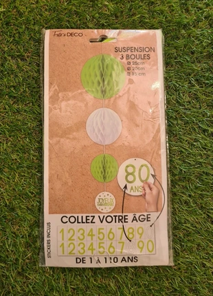 Suspensions boules alvéolées vert anis 15/20/25cm
Neuf, marke: fête à déco, zustand: Neu, 1,99 €, 2,79 € inklusive Vinted-Käuferschutz