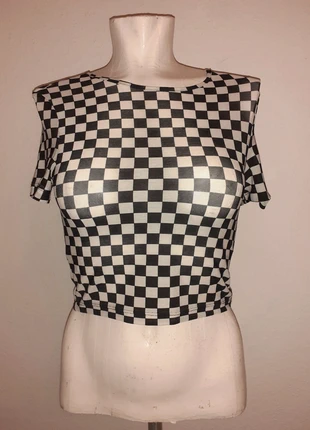 kariertes Croptop, marque: H&M, état: Bon état, taille: S / 36 / 8, 2,00 €, 2,80 € Protection acheteurs incluse