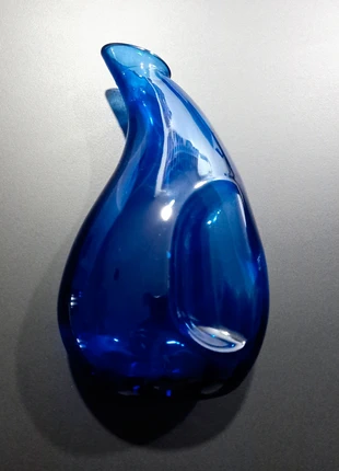 Jarrón búcaro vidrio azul soplado vintage, marca: vidrio soplado, estado: Novo sem etiquetas, €7.95, €9.05 inclui Proteção do Comprador