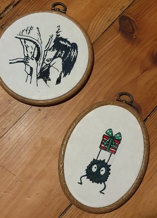 Cadres brodés Chihiro, brand: etsy, condition: New without tags, €15.00, €16.45 includes Buyer Protection