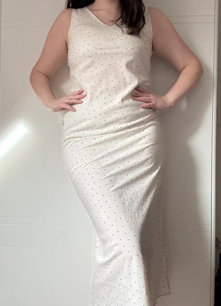 robe longue avec motifs coeur noir, état: Très bon état, taille: M / 38 / 10, 5,00 €, 5,95 € Protection acheteurs incluse