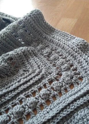 Grote warme sjaal / omslagdoek, merk: Fait Main, staat: Nieuw zonder prijskaartje, € 29,00, € 31,15 inclusief Kopersbescherming