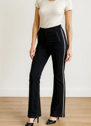 IKKS Pantalon rare noir, Taille 22 - Excellentetat, petits trous discrets (voir photos), brand: IKKS, condition: Very good, size: L / 40 / 12, €25.00, €26.95 includes Buyer Protection