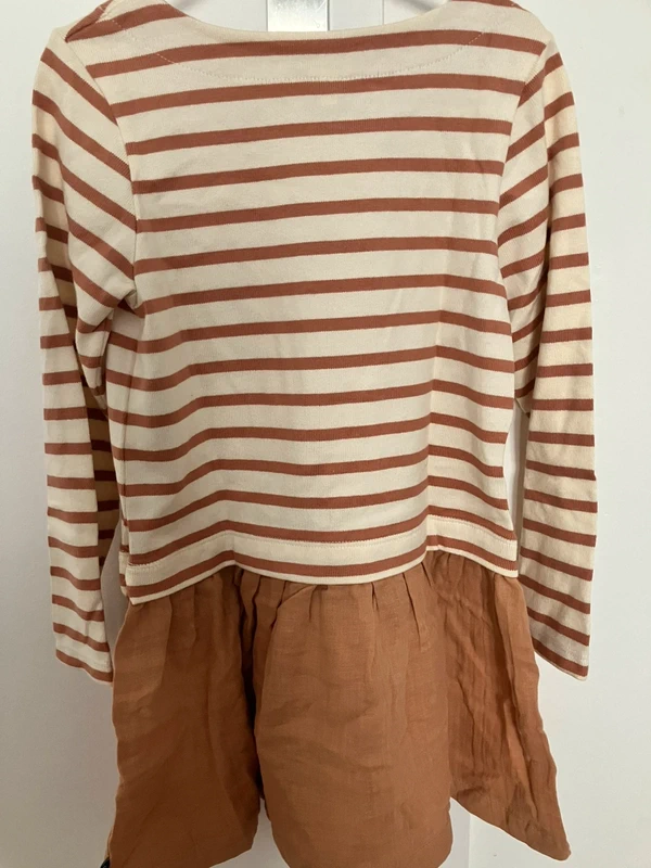 Robe manches longues mi-saison/hiver mi-matière Petit Bateau 6 ans NEUVE - photo numéro 2
