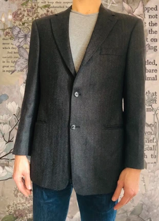 🧶Superbe blazer tweed chevron laine mérinos cachemire Merino wool and cashmere tweed blazer🧶, brand: Vintage Dressing, condition: Very good, size: L, €60.00, €63.70 includes Buyer Protection Pro