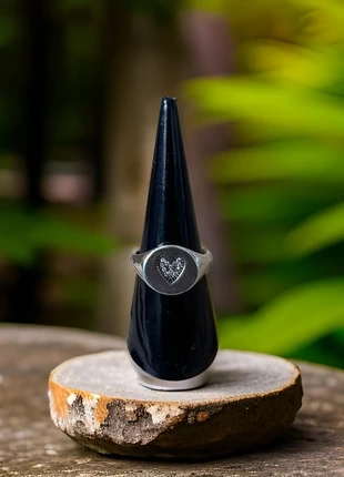 Silver Heart ring, merk: Silver, staat: Nieuw zonder prijskaartje, maat: Aanpasbaar, € 17,77, € 19,36 inclusief Kopersbescherming