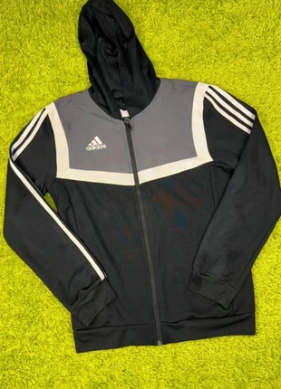 Adidas – Veste à capuche zippée noire/grise – Taille S, brand: adidas, condizioni: Ottime, taglia: S, €22.00, €23.80 include la Protezione acquisti