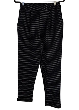 F&F Navy Patterned Trousers UK 10 Elastic Waist 26” Leg Casual, brand: F&F, condition: Very good, size: M / 10, £5.00, £5.95 includes Buyer Protection