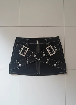 Mini jupe noire simili cuir goth, brand: gothique, condition: Very good, size: M / 38 / 10, €40.00, €42.70 includes Buyer Protection
