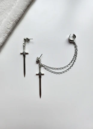 Boucle d'oreille épée et faux hélix aesthetic coquette y2k fairycore, marca: COQUETTE, estado: Muy bueno, 12,00 €, 13,30 € Protección al comprador Pro incluida