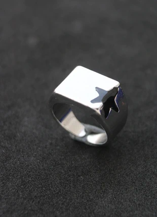 Bague réglable y2k médiévale étoile, condition: Very good, size: Adjustable, €15.00, €16.45 includes Buyer Protection