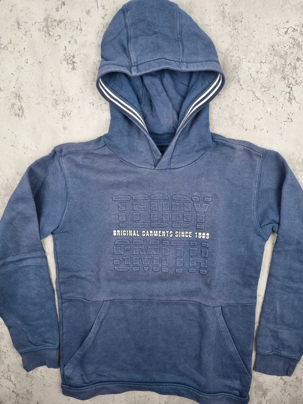Sweat à capuche Teddy Smith bleu – Taille 12 ans Garçon (mesures en photos) - photo numéro 3