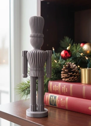 🎄 Schiaccianoci moderno decorativo – Statuetta design minimal stampata in 3D, marca: PrintedByPep, estado: Muy bueno, 10,00 €, 11,20 € Protección al comprador incluida