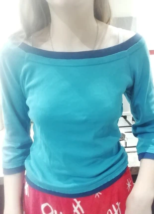 T-shirt col bateau, marke: Camaïeu, zustand: Sehr gut, größe: S / 36 / 8, 1,00 €, 1,75 € inklusive Vinted-Käuferschutz