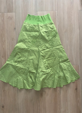 Falda verde bordada boho, marque: TANNA, état: Très bon état, taille: S / 36 / 8, 3,00 €, 3,85 € Protection acheteurs incluse