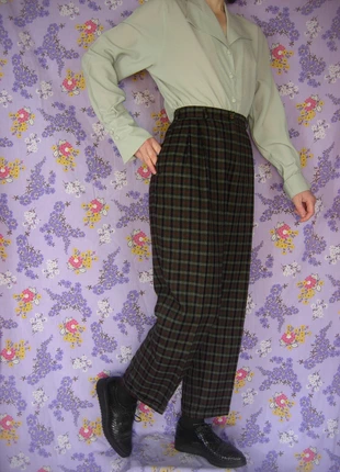 pantalon vintage taille haute à pinces à carreaux années 80, brand: Vintage Dressing, condition: Very good, size: XL / 42 / 14, €27.00, €29.05 includes Buyer Protection Pro