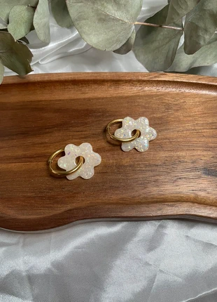 Créoles interchangeables et pampilles interchangeables opale, marque: Pimpresse, état: Neuf sans étiquette, 7,99 €, 9,09 € Protection acheteurs (Pro) incluse