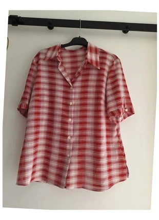 Chemise vichy rouge blanche XL légère, condition: Very good, size: XL / 42 / 14, €5.00, €5.95 includes Buyer Protection Pro