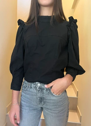 blouse zara noire taille xs, marque: Zara, état: Très bon état, taille: XS / 34 / 6, 5,00 €, 5,95 € Protection acheteurs incluse