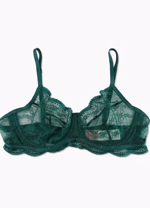 Hunkemöller Green Lace Bra | Soutien-gorge dentelle vert 80D / 36D / 95D, marque: Hunkemöller, état: Très bon état, taille: 95D, 8,99 €, 10,14 € Protection acheteurs (Pro) incluse