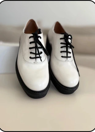 Derbies blanches plateforme noire taille 36- What for, brand: What For, condizioni: Nuovo con cartellino, taglia: 36, €35.00, €37.45 include la Protezione acquisti Pro