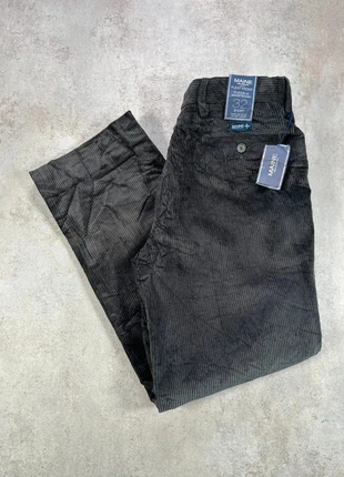 Pantalon Vintage En Velours Côtelé / Corduroy maine corduroy noir a plis, taille elastique taille 32, brand: Vintage Dressing, condizioni: Nuovo con cartellino, taglia: IT 42 | W32, €12.00, €13.30 include la Protezione acquisti Pro