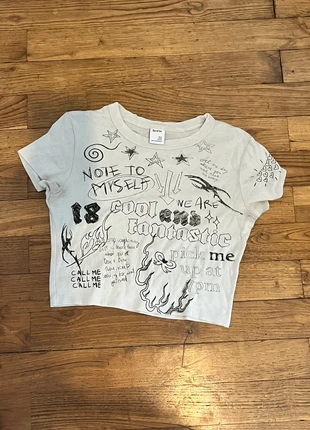 t-shirt crop top, marke: Bershka, zustand: Sehr gut, größe: M / 38 / 10, 1,00 €, 1,75 € inklusive Vinted-Käuferschutz