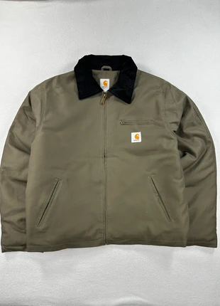 Veste Detroit Jacket Carhartt harrington vert kaki L homme vintage workwear, brand: Carhartt, condition: Very good, size: L, €80.00, €84.70 includes Buyer Protection