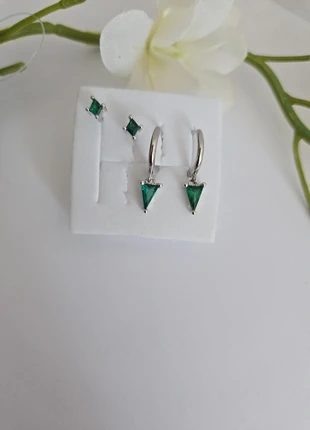 Composition de boucles d’oreilles en acier inoxydable argenté puces, Créoles, marque: Bijouterie, état: Très bon état, 13,99 €, 15,39 € Protection acheteurs (Pro) incluse