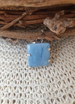 Zilver hanger met natuursteen Blue Opal, marque: Silver, état: Neuf sans étiquette, 10,00 €, 11,20 € Protection acheteurs incluse