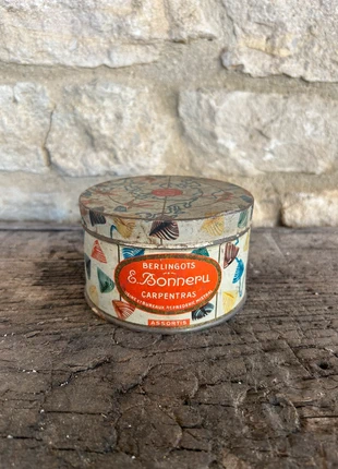 Boîte Vintage en Métal Berlingots de Carpentras E.Bonneru Assortis, état: Bon état, 5,00 €, 5,95 € Protection acheteurs incluse