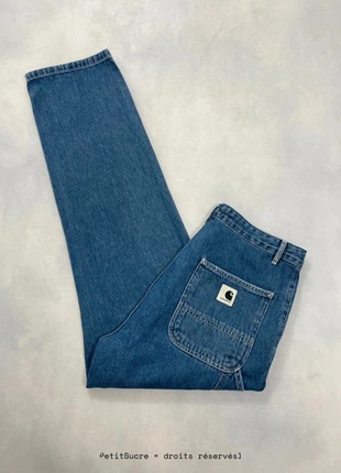 Jean Carhartt wip Bleu Marine W’ Pierce Pant 100% coton Jean Droit Knee - Taille L w30 #1123, brand: Carhartt, condition: Very good, size: L / 40 / 12, €49.00, €52.15 includes Buyer Protection Pro