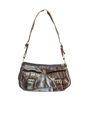 Sac 2000s y2k bag vintage 90s similicuir marron, brand: y2k, condizioni: Buone, €34.00, €36.40 include la Protezione acquisti
