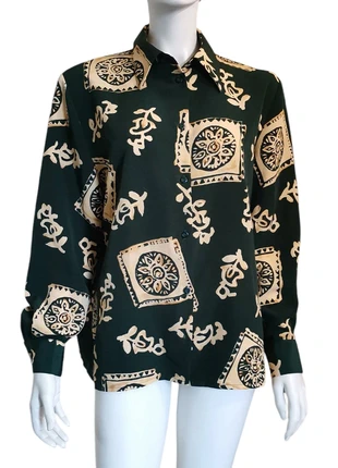 Chemisier vintage Jean Moreux vert foncé – Taille 42, brand: Jean Moreux, condition: Very good, size: XL / 42 / 14, €8.50, €9.63 includes Buyer Protection Pro