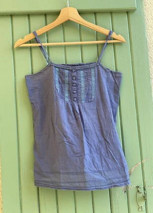 Top fines bretelles violet lavande Kiabi Woman T38 – débardeur dentelle été pre-loved, brand: Kiabi, condition: Very good, size: M / 38 / 10, €6.00, €7.00 includes Buyer Protection