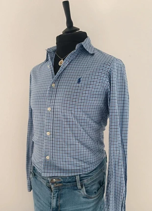Chemise à carreaux bleu marine Ralph Lauren logo bleu Taille S femme, marca: Ralph Lauren, estado: Muito bom, tamanho: S / 36 / 8, €25.00, €26.95 inclui Proteção do Comprador