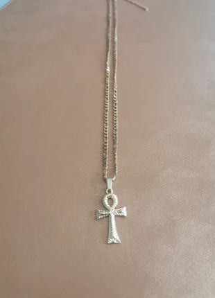 Collier et pendentif spirituel croix égyptienne d ankh doré, marke: Spirituel, zustand: Sehr gut, 8,00 €, 9,10 € beinhaltet Vinted-Käuferschutz Pro