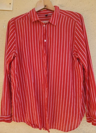 camicia rossa a righe bianche, marque: H&M, état: Neuf sans étiquette, taille: XXL / 44 / 16, 8,00 €, 9,10 € Protection acheteurs incluse