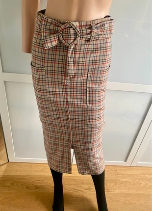 Jupe longue droite écossaise, brand: Zara, condition: Very good, size: XS / 34 / 6, €14.00, €15.40 includes Buyer Protection