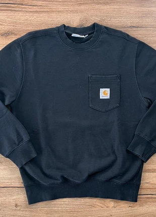 Sweat Carhartt noir avec logo brodé S neuf sans étiquette, brand: Carhartt, condition: New without tags, size: S, €45.00, €47.95 includes Buyer Protection