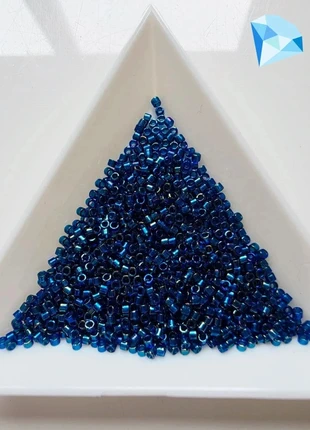 5gr Delica Miyuki 11 emerald lined cobalt ab DB1763, brand: Miyuki, condizioni: Ottime, €1.80, €2.59 include la Protezione acquisti